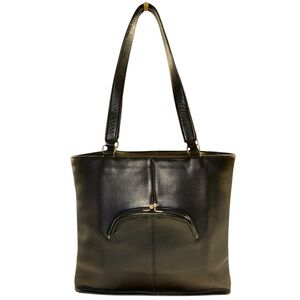 Coach | 1970s Bonnie Cashin Skinny Tote Kisslock NYC | Black